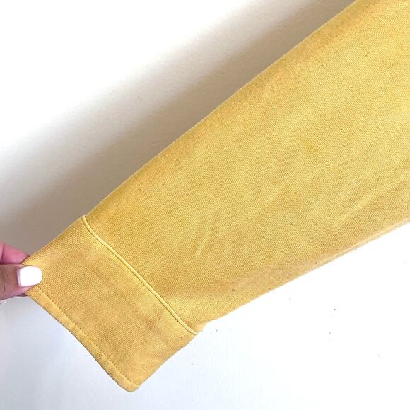 Avec Les Filles Womens Shirt Jacket Shacket Size M Yellow Button Up Utility Soft - Picture 3 of 6